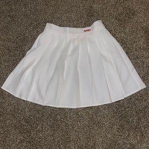 White skirt